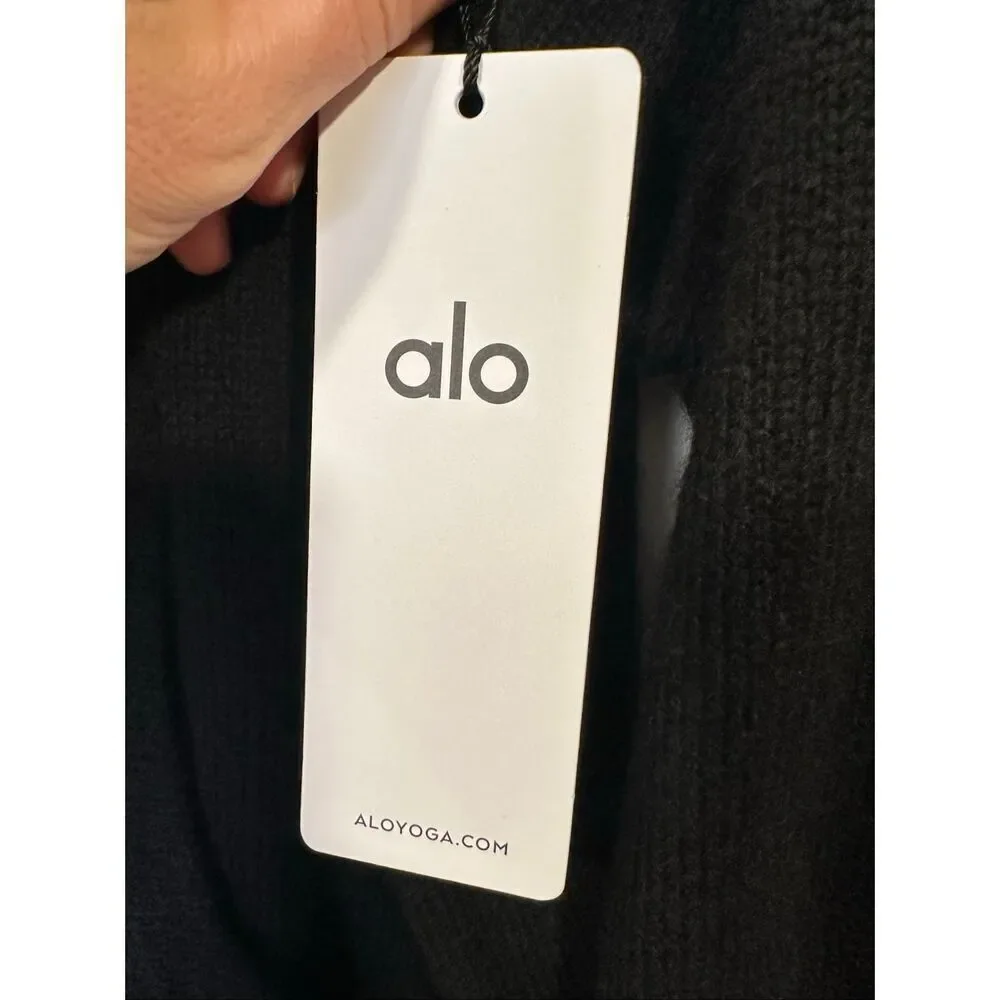 Alo Yoga Women’s Black Cashmere New Class Hoodie, Size M, NWT retail $389